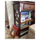 One Drawer Side Table, Books, Snow Globe & Misc.