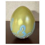 Vandermark Studio Art Glass Egg