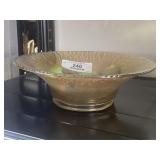 Marigold Iridescent Stretch Glass Bowl