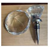 Wine Stopper & Glass Paperweight