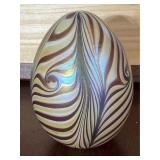Vandermark Studio Art Glass Egg