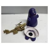 Broken Grimace Figure & Trench Art Lot