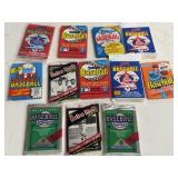 Vintage Sealed Baseball Card Pack Lot