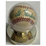 Tito Landrum Signed Baseball