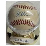 Bob Horner Signed Baseball