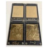 23K Gold Baseball Collector Card Set