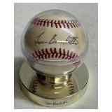 Lou Burdette Signed Baseball