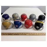 Vintage NFL Mini Helmet Display Lot