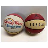 2 Jordan & Holiday World Basketballs