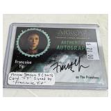 Arrow Season 3 Autograph Card