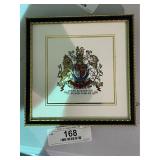 Royal Coat of Arms Framed Silver Jubilee