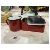 Granite Mug Metal Tin