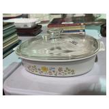Oval Corning ware Vintage Casserole & Lid