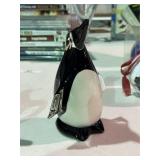Art Glass Penguin Paperweight