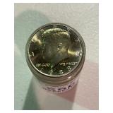 Roll of Uncirculated Kennedy Half Dollars