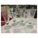 4 Princess House Crystal Parfait Glasses