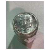 Roll of Uncirculated Kennedy Half Dollars