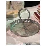 Hammered Aluminum Snack Tray