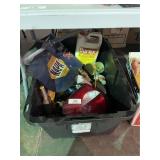 Tote of Garage Items