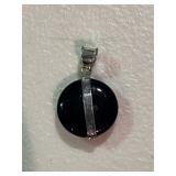 Sterling Silver Onyx Pendant