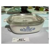 Corn Flower Blue Corning Ware Dish & Lid