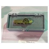 Gold Tone Vintage Service Tie Bar