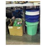 5 Gallon Buckets & Garden Items