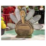 Wood & Metal Turkey Centerpiece