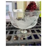 Vintage Studio Crystal Centerpiece Bowl