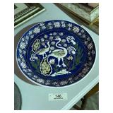 Cobalt Blue Ceramic Wall Plate