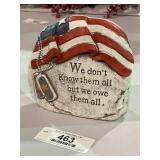 Veterans Doorstop Stone