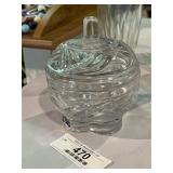 Bohemian Crystal Lidded Jar
