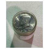 Roll of Uncirculated Kennedy Half Dollars