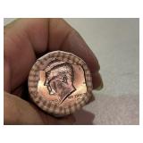 Roll of Uncirculated Kennedy Half Dollars