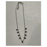 Vintage Black Austrian Crystal Necklace
