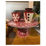 Cake Stand & Mugs