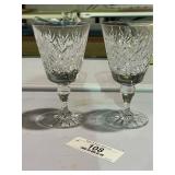Edinburgh Crystal Stem Wine Glasses