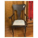 Antique Arm Chair & Rug