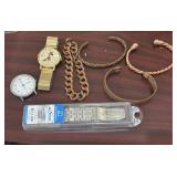 4 Bracelets & 2 Watches