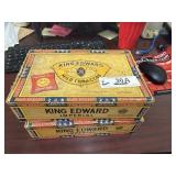 2 Cigar Boxes of Stamps & Misc