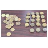 Lot of Wheat Pennies & Misc