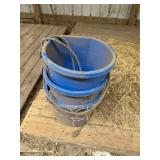 Three Flat Back Buckets