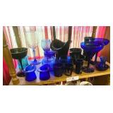 Lot of Cobalt Blue Glassware