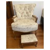 Arm Chair and Footstool