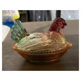 Glass Hen on Nest