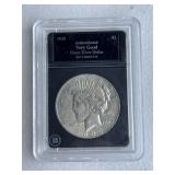 Graded Slabbed Peace Dollar