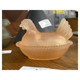 Glass Hen on Nest