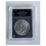 Brilliant UNC Slab Coin