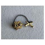Sterling Silver Military Pin