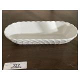 Indiana Glass Milk Glass Celery Dish